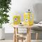 Yellow & Blue Ceramic Floral Decorative Jar Set